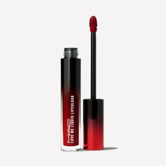 ❤️HP❤️ MAC Love Me Liquid Lipcolour - E For Effortless (deep burgundy red) - Picture 3 of 6